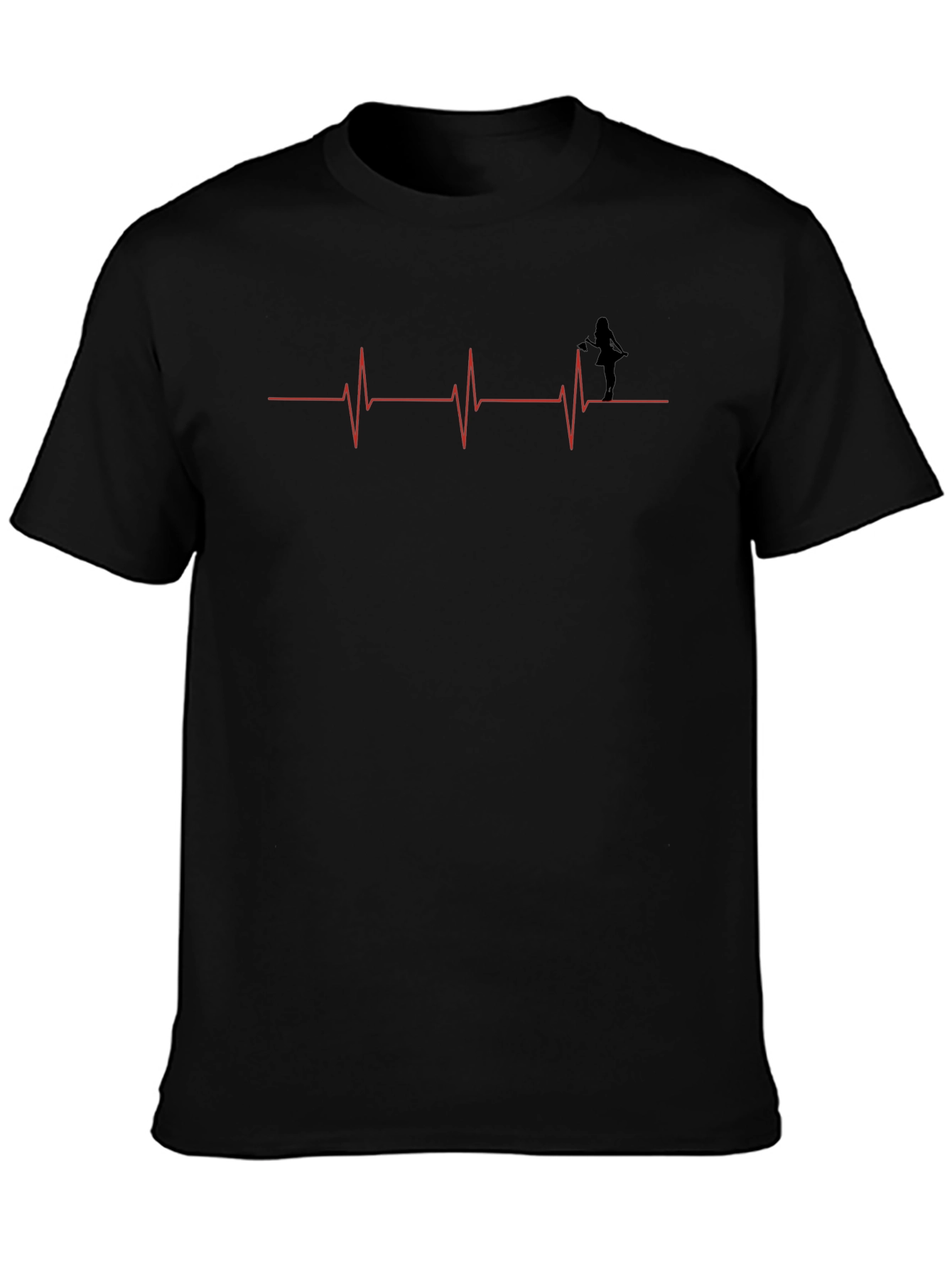 Heartbeat Dancer Graphic Tee - Black