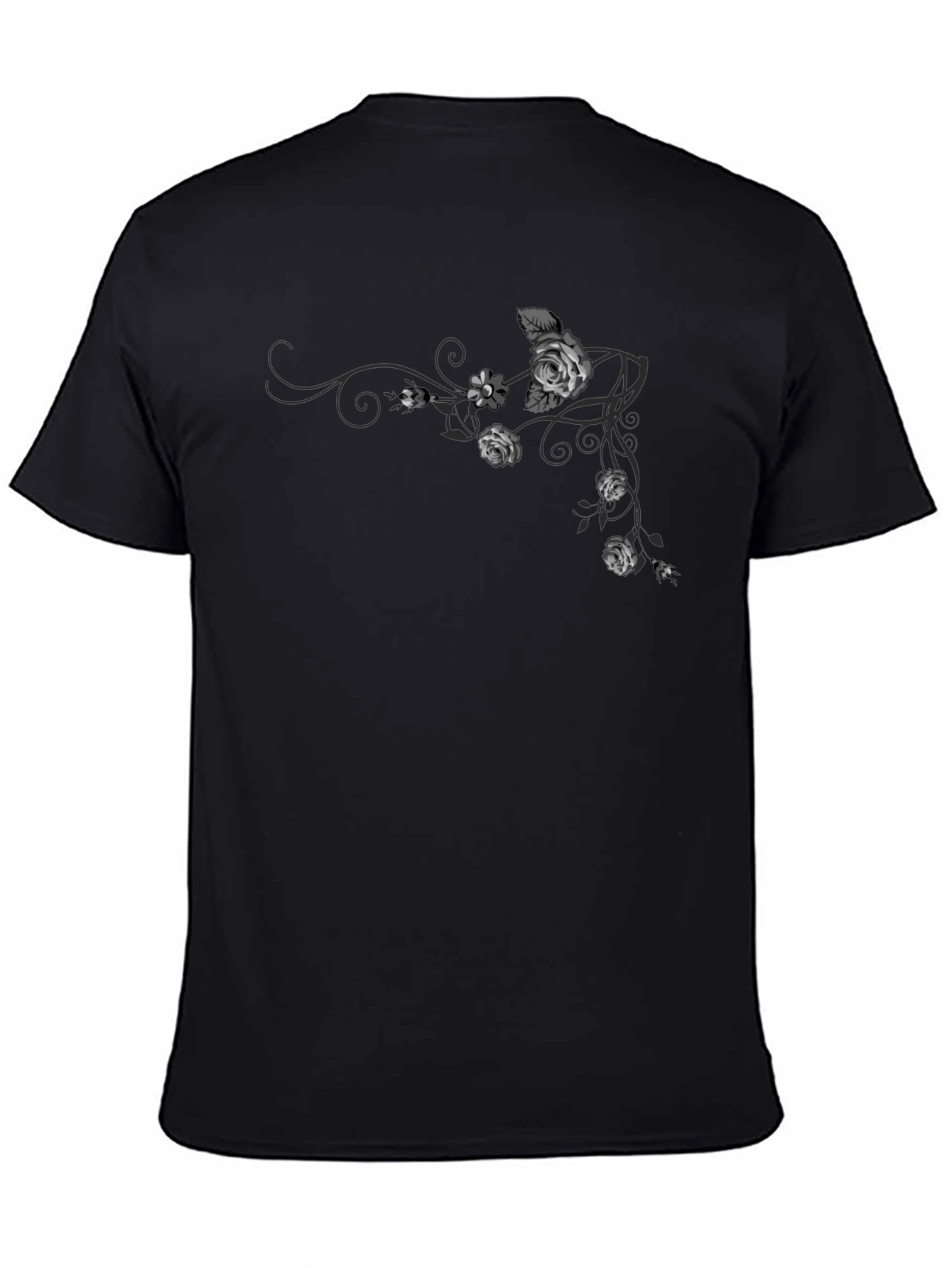Floral Rose Vine Graphic T-Shirt
