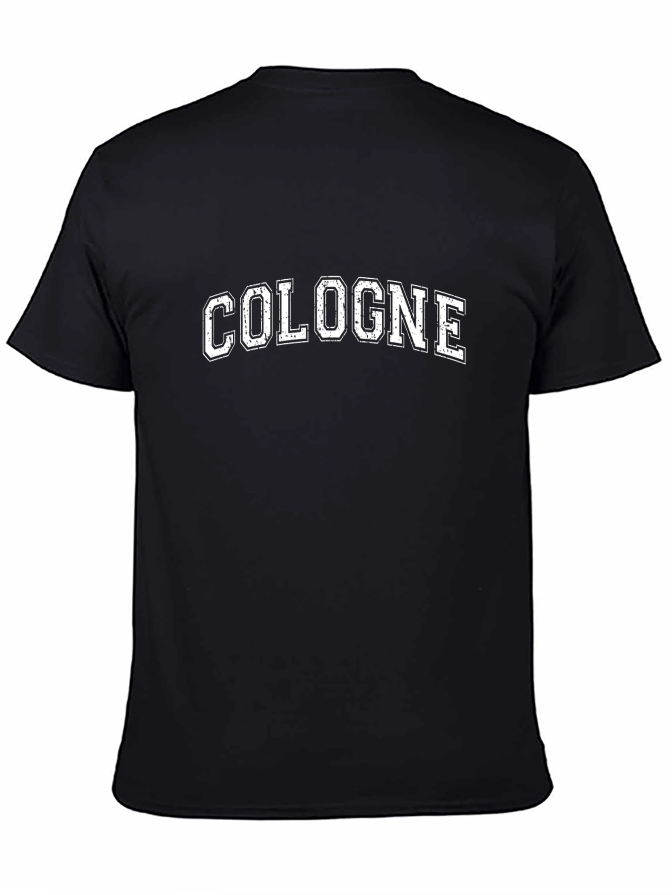 Cologne Graphic Tee - Black Cotton Casual T-Shirt