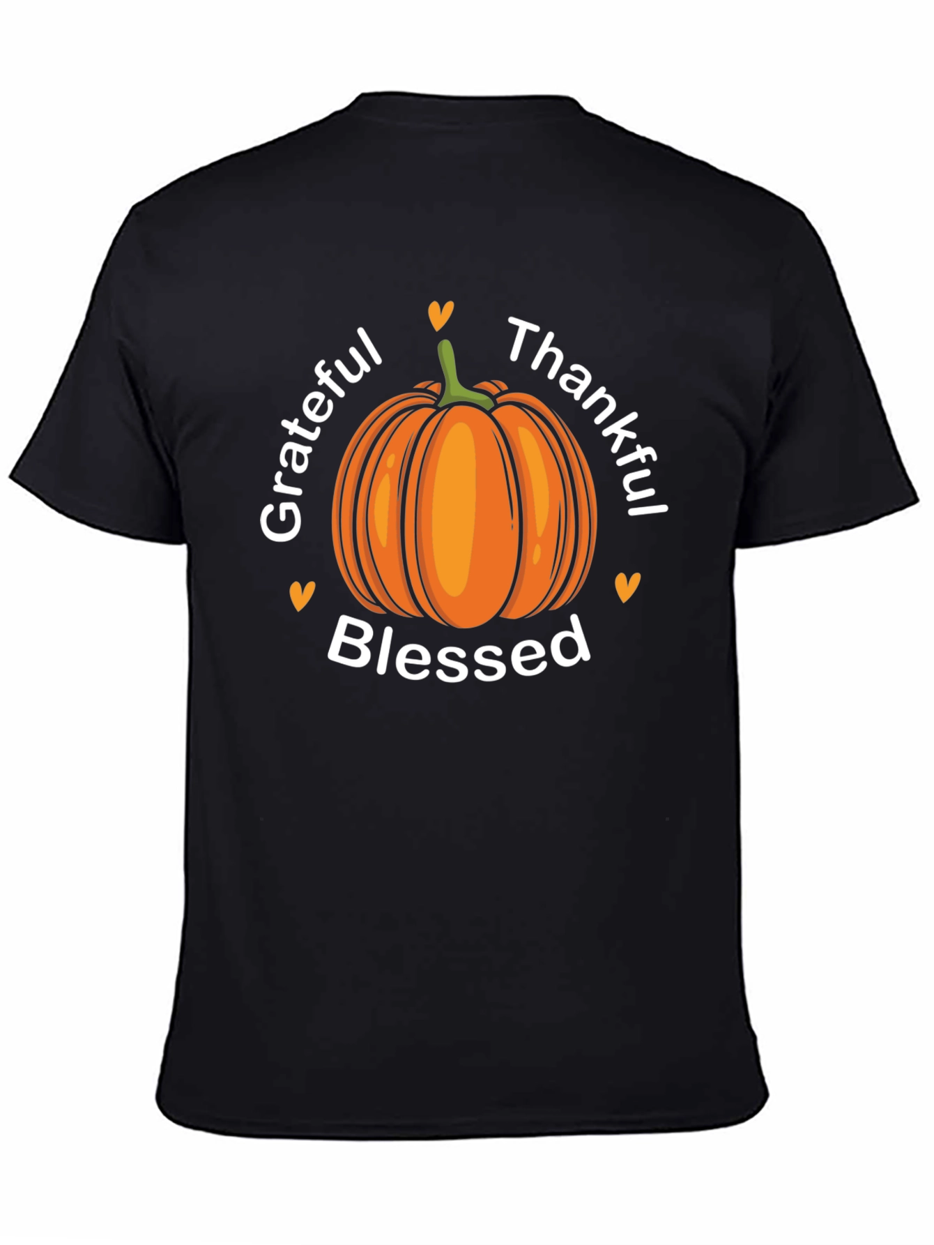 Grateful Thankful Blessed Pumpkin T-Shirt
