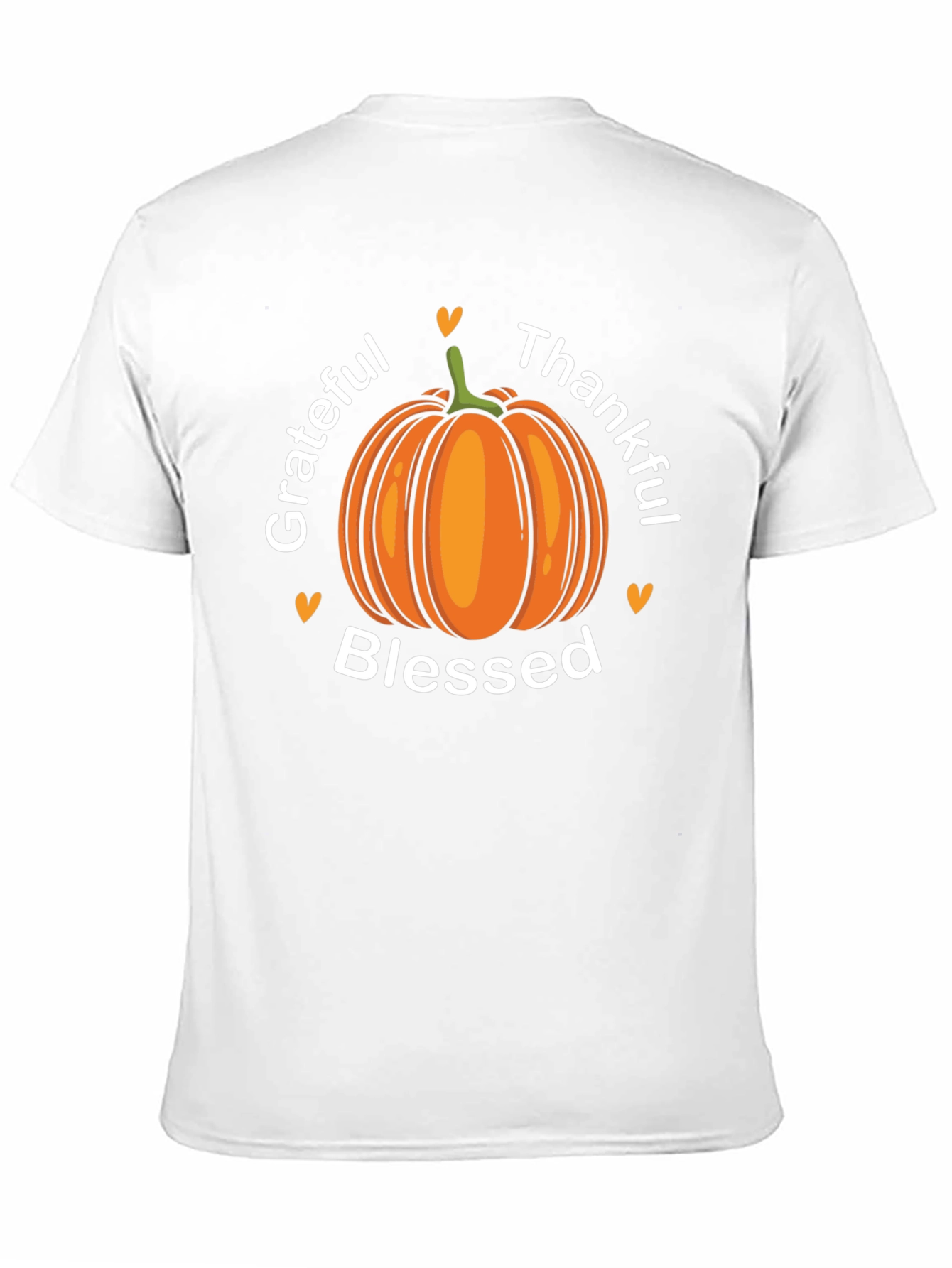 Grateful Thankful Blessed Pumpkin T-Shirt
