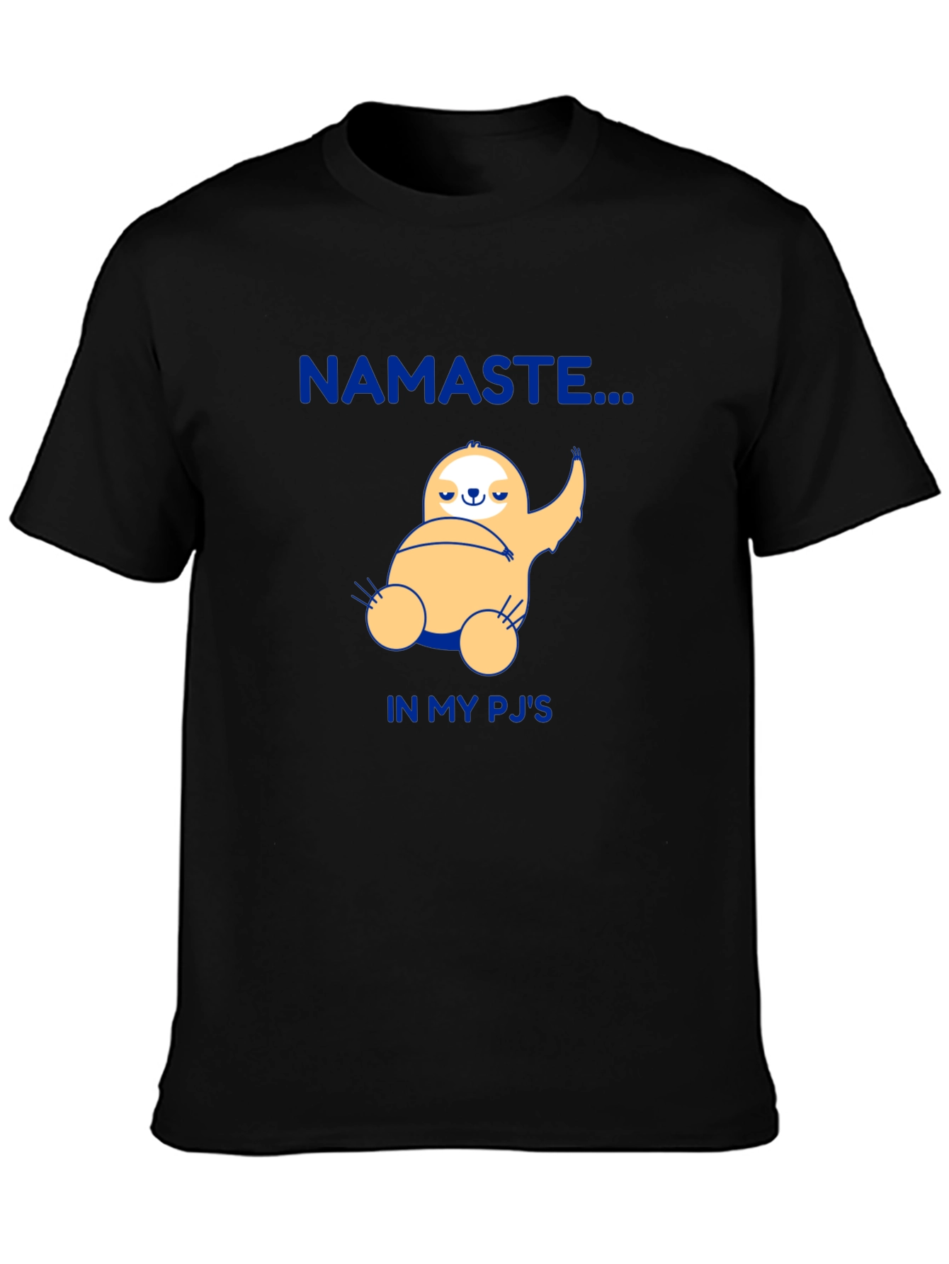 Namaste Sloth Graphic Tee - Cozy Pajama Shirt