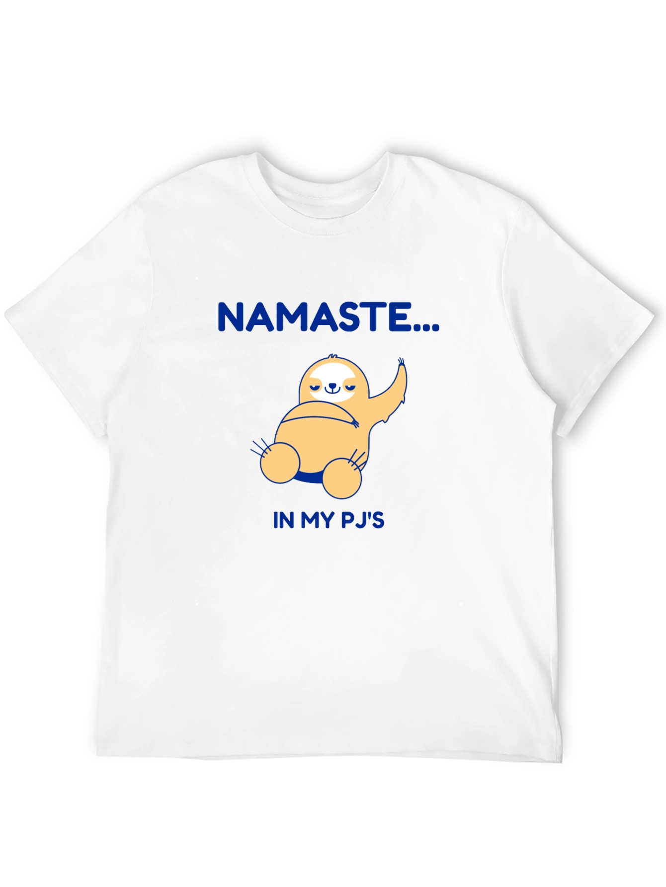 Namaste Sloth Graphic Tee - Cozy Pajama Shirt