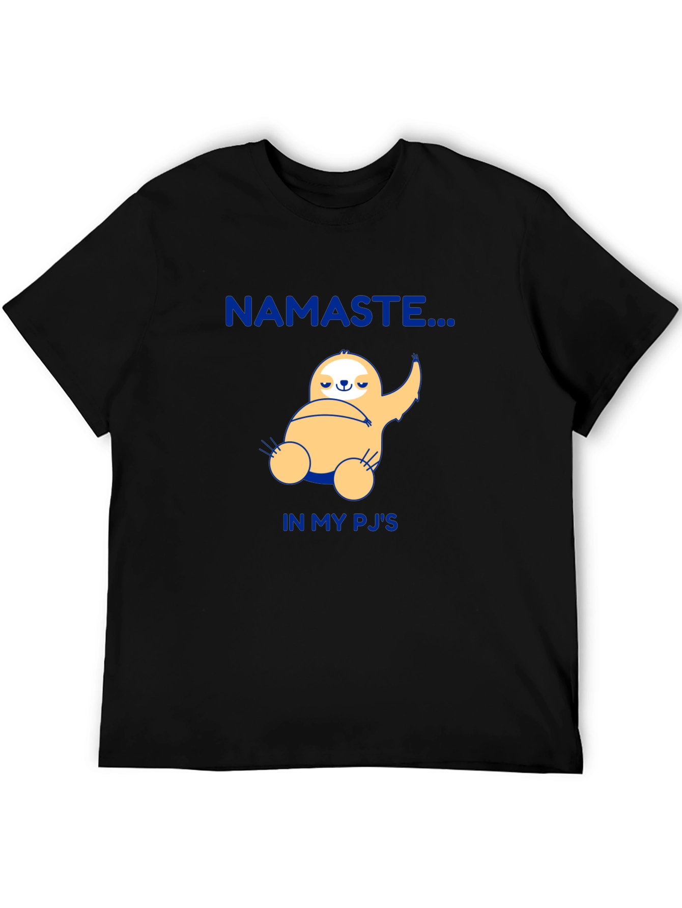 Namaste Sloth Graphic Tee - Cozy Pajama Shirt
