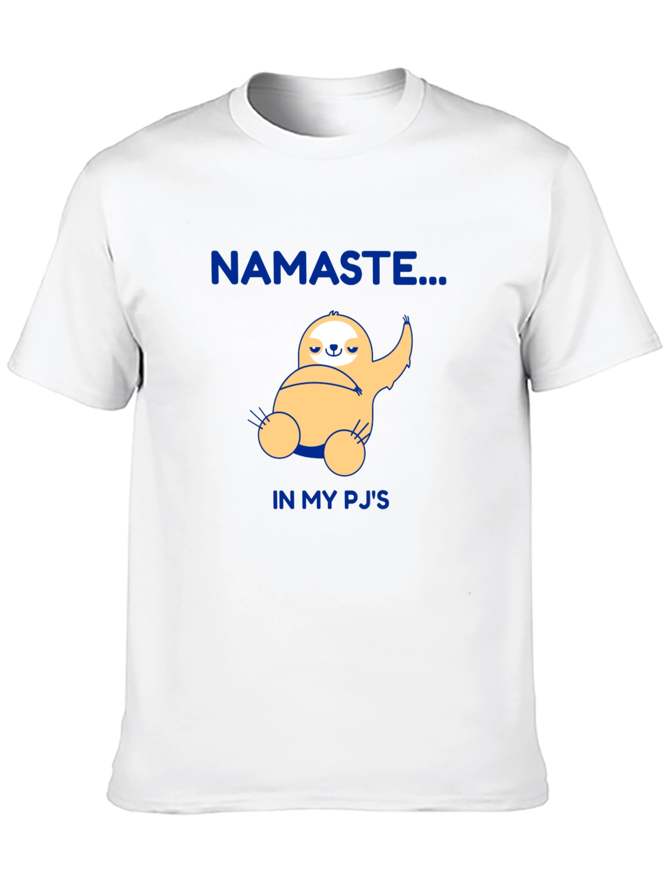 Namaste Sloth Graphic Tee - Cozy Pajama Shirt