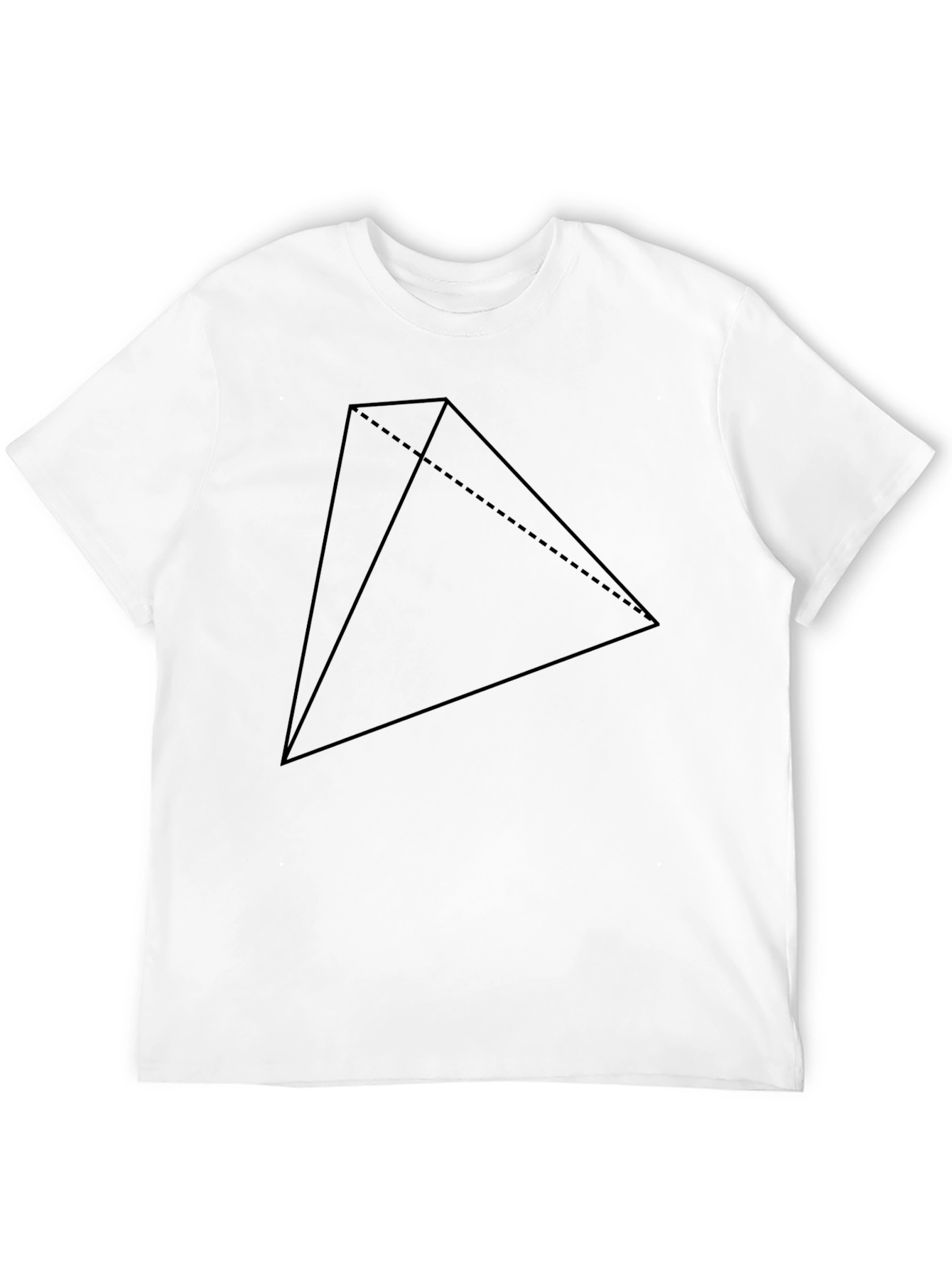 Geometric Pyramid Black Tee