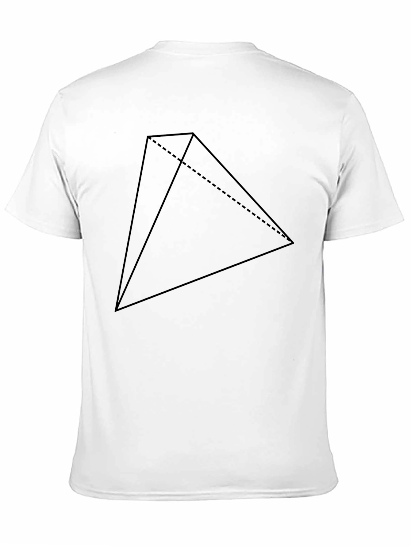 Geometric Pyramid Black Tee