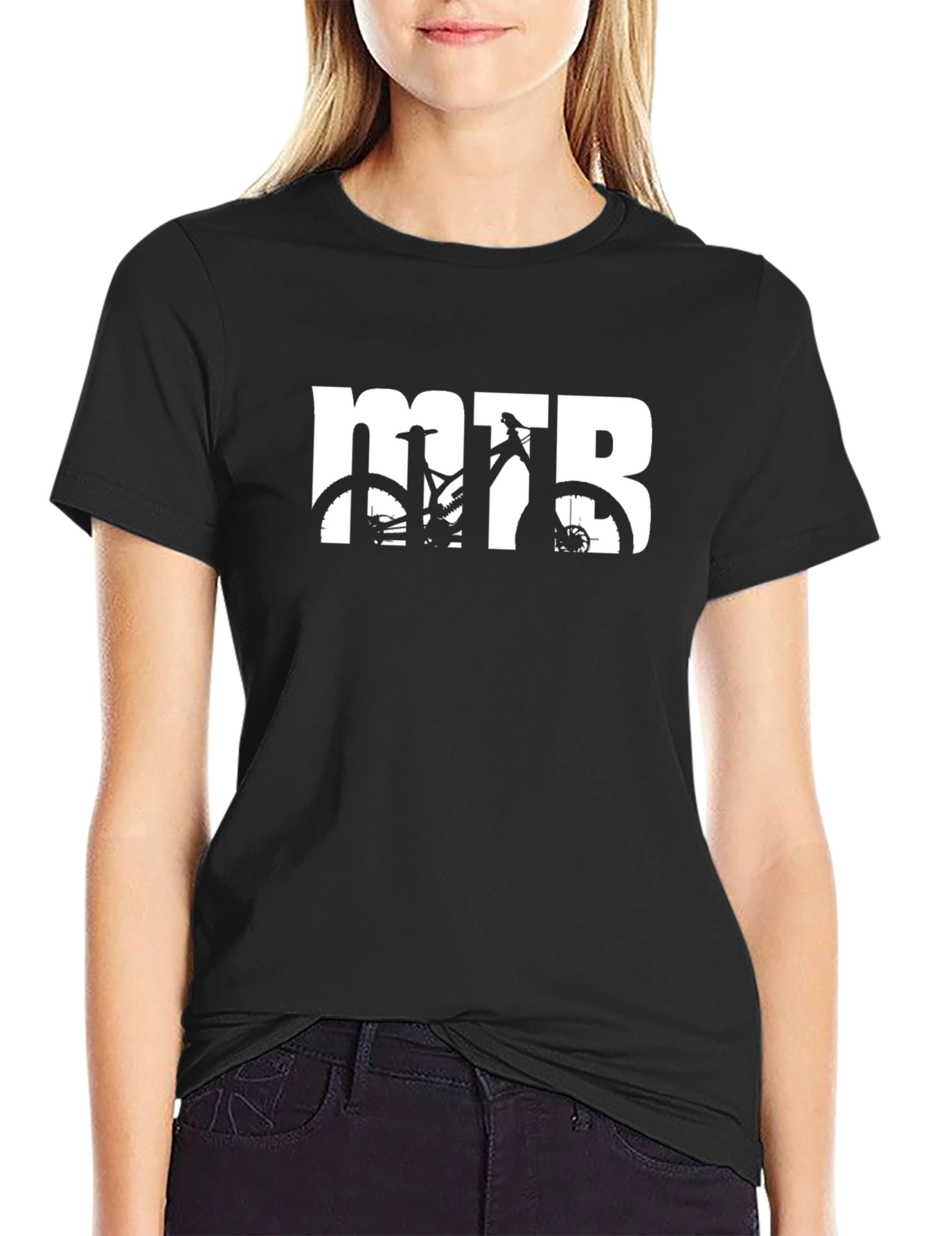 MTB Mountain Bike T-Shirt - Black Graphic Tee
