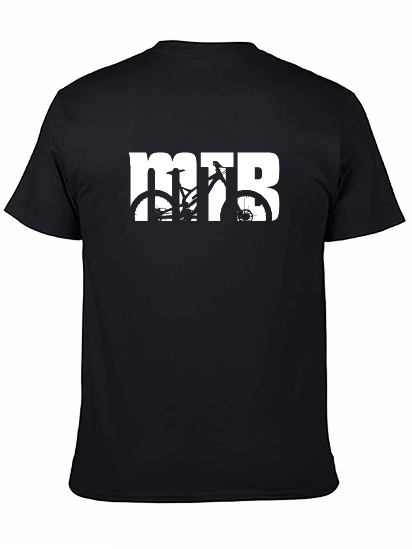 MTB Mountain Bike T-Shirt - Black Graphic Tee