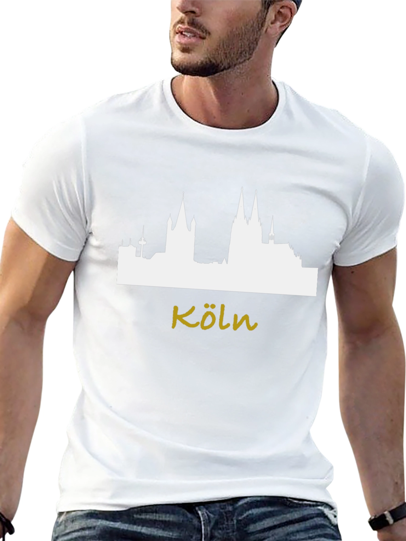 Cologne Skyline T-Shirt - Modern City Souvenir Tee