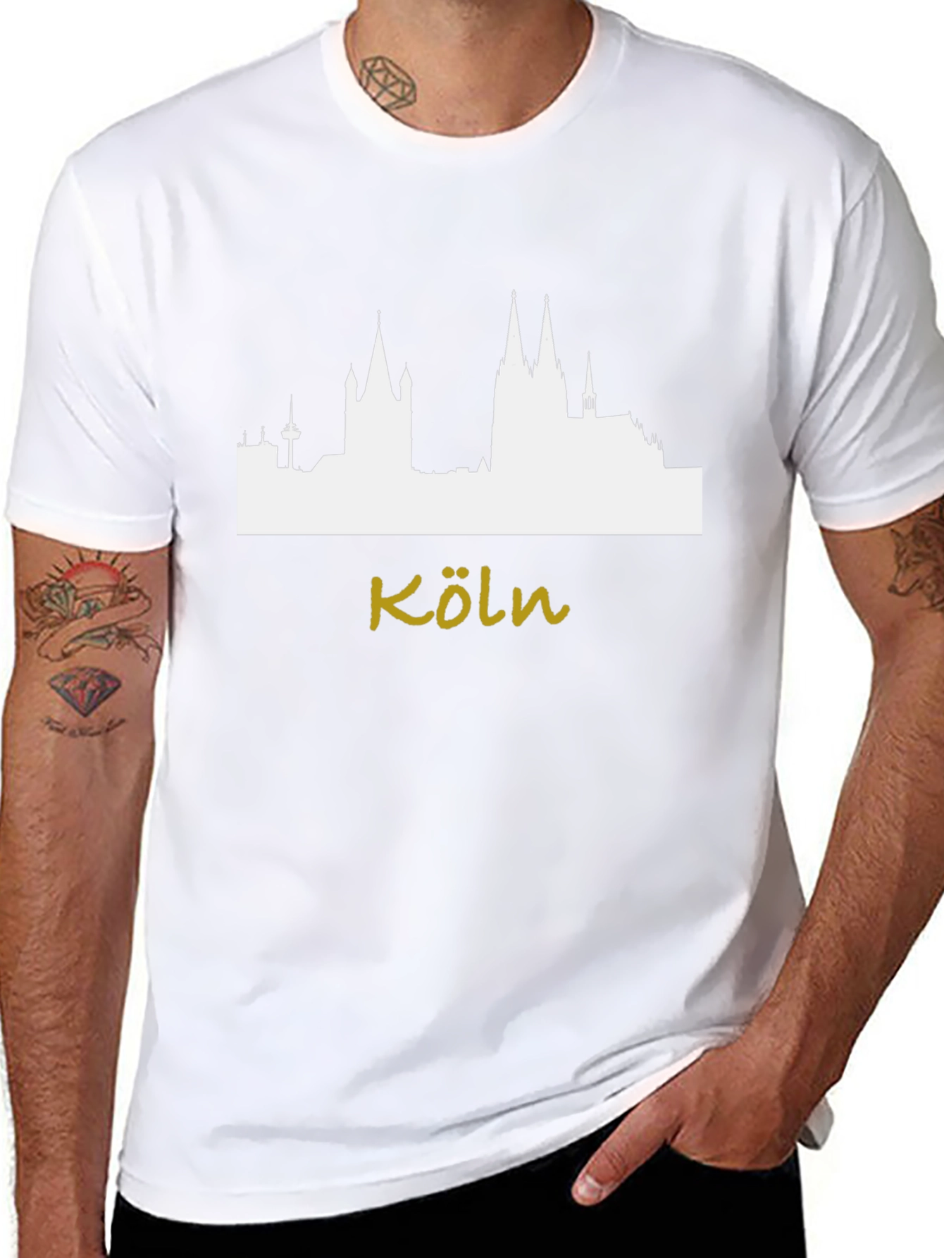 Cologne Skyline T-Shirt - Modern City Souvenir Tee