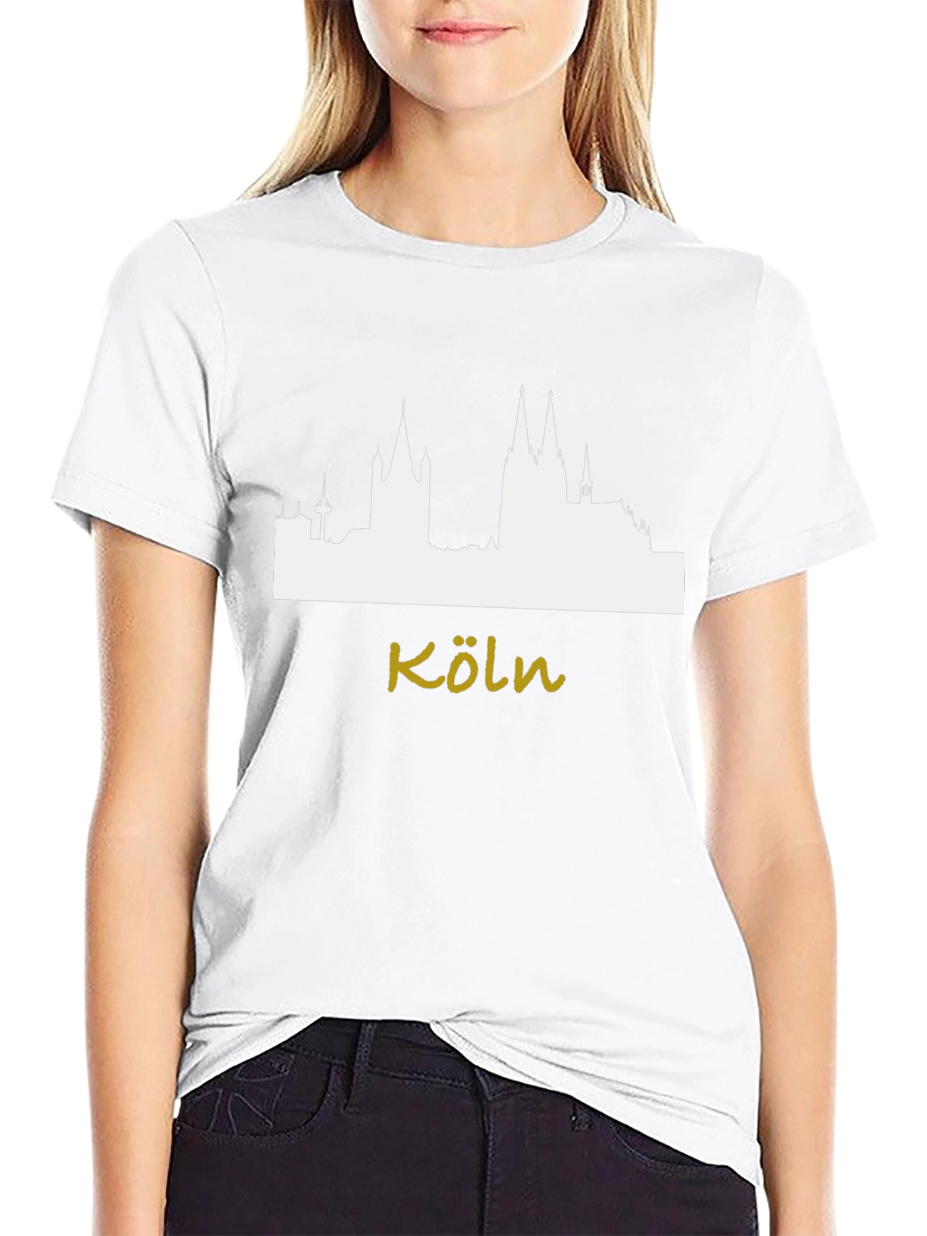 Cologne Skyline T-Shirt - Modern City Souvenir Tee