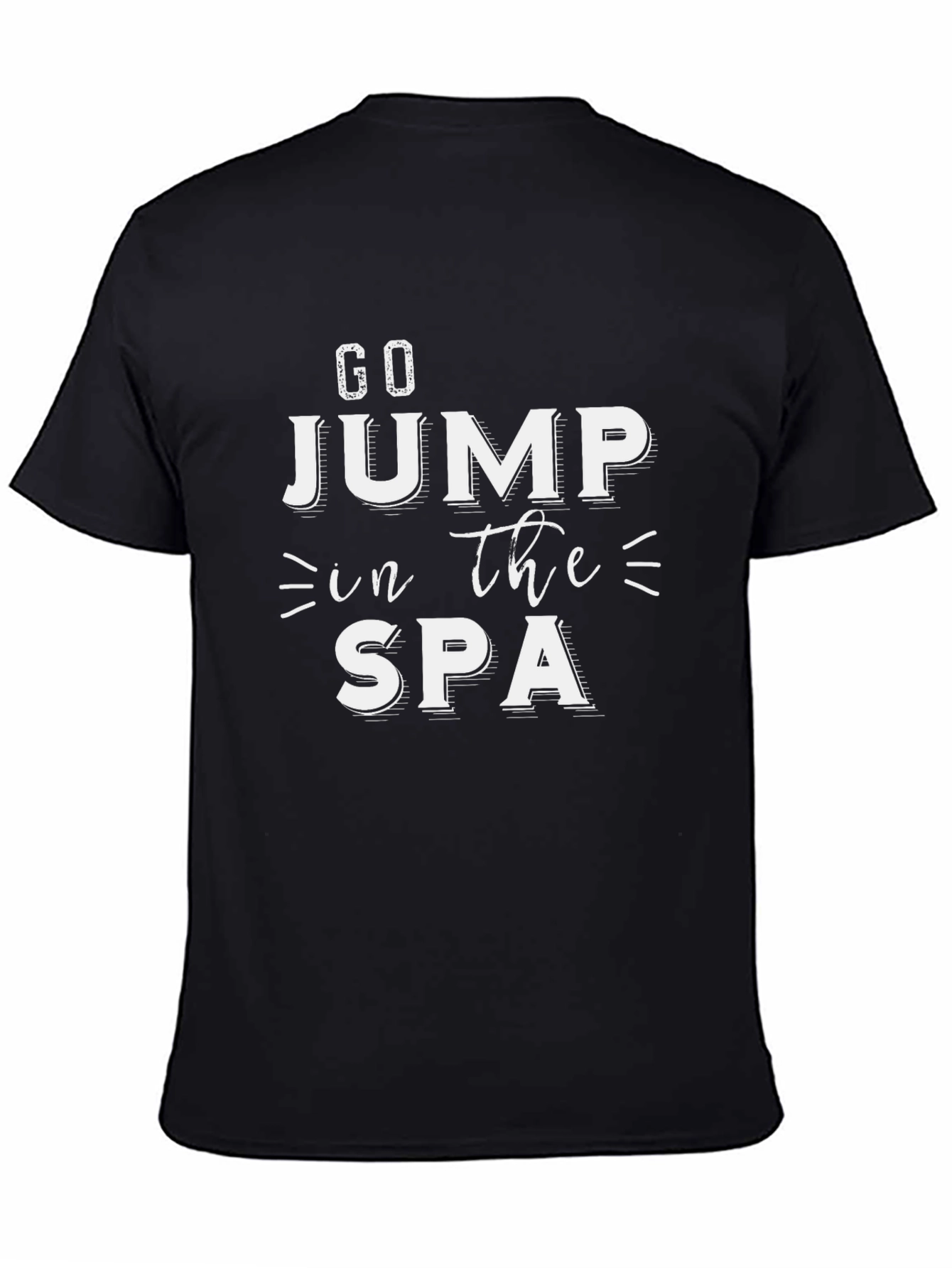 Go Jump in The Spa Black T-Shirt