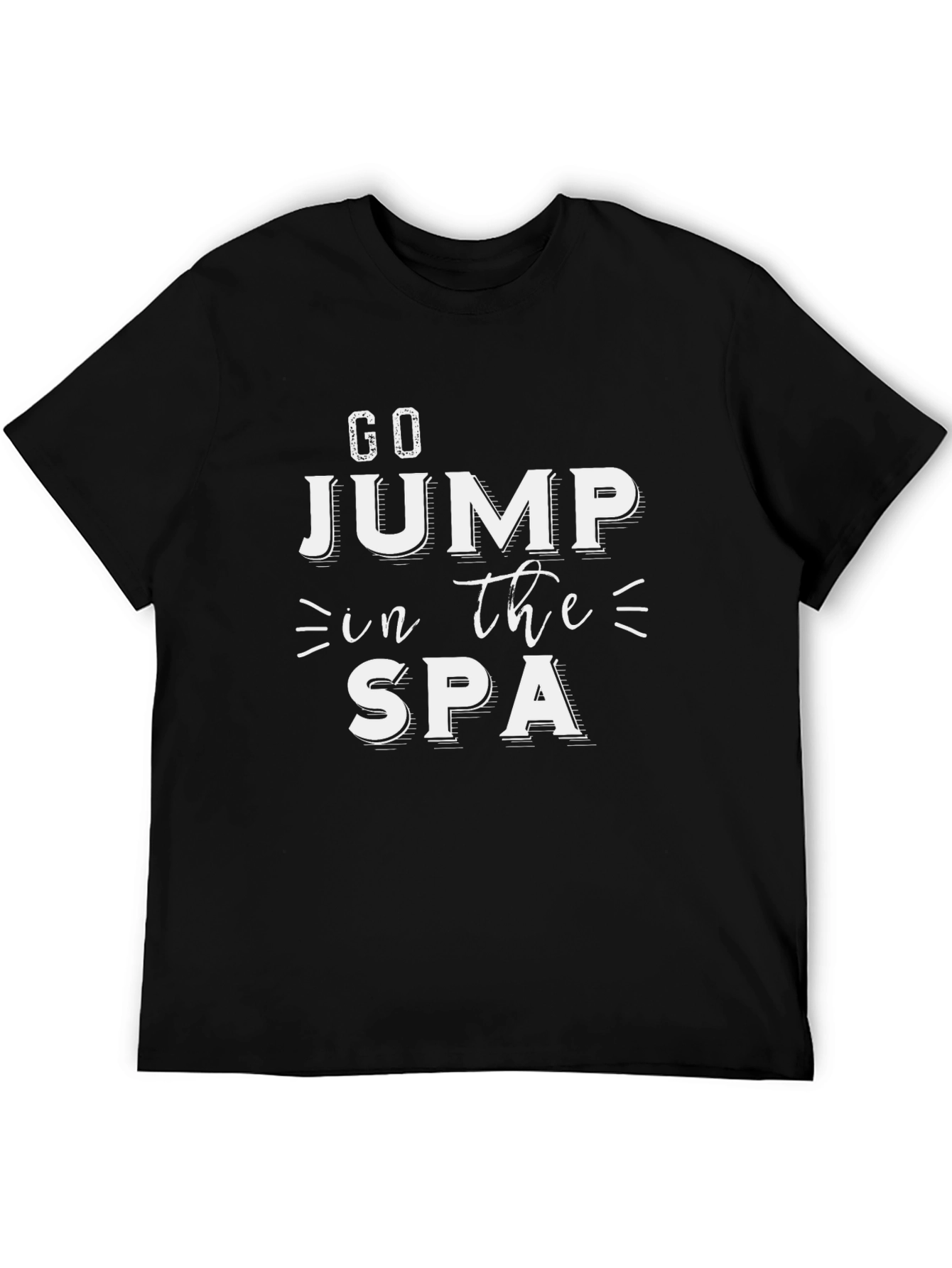 Go Jump in The Spa Black T-Shirt