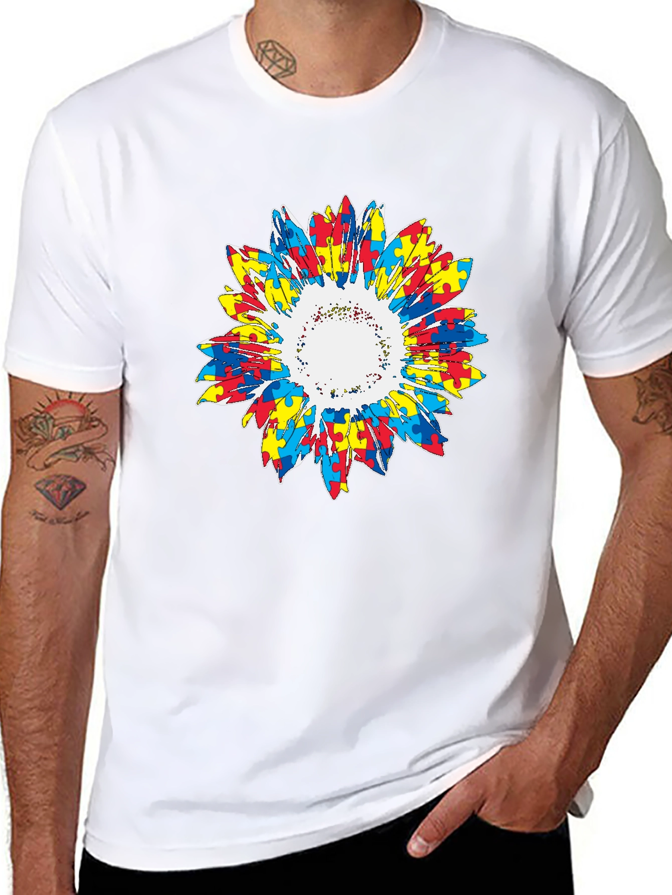 Autism Awareness Sunflower T-Shirt