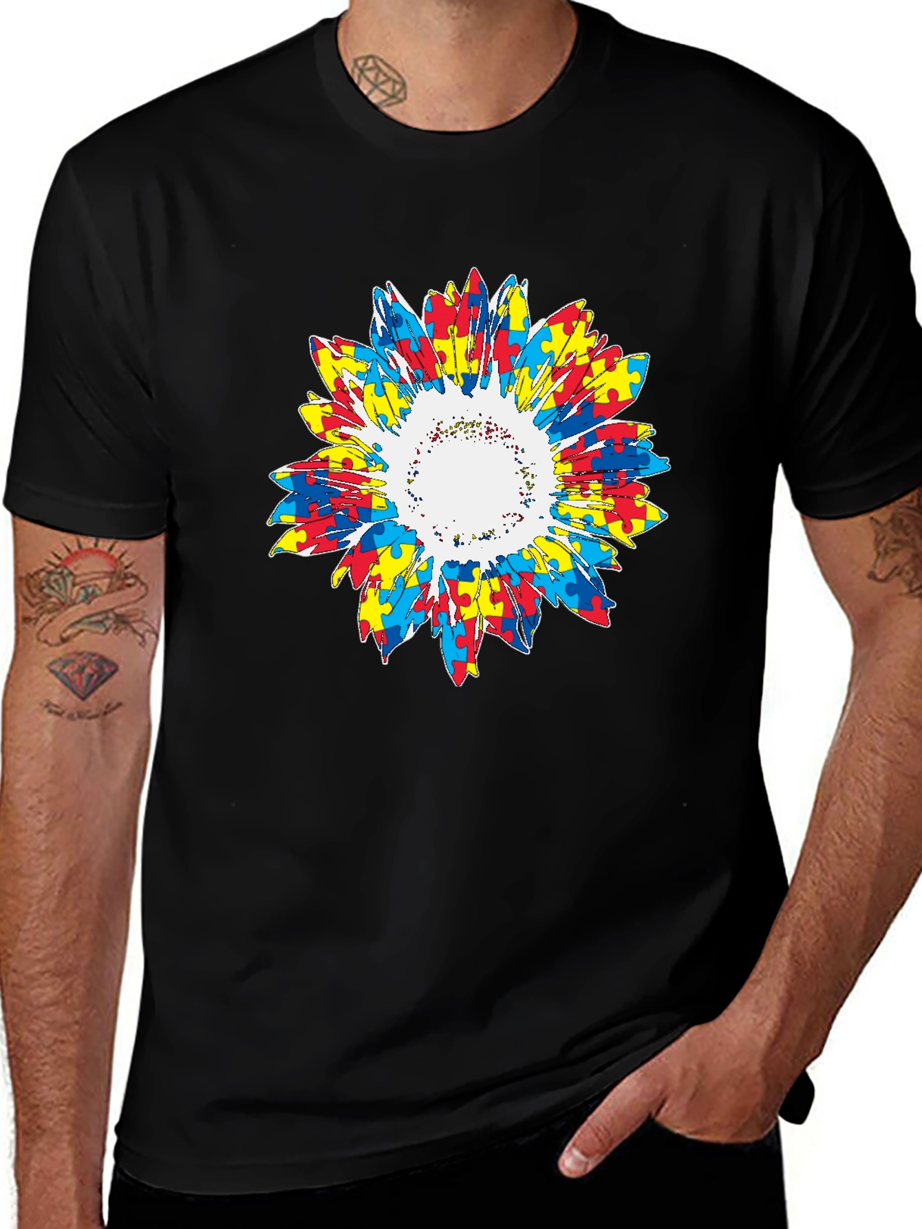 Autism Awareness Sunflower T-Shirt