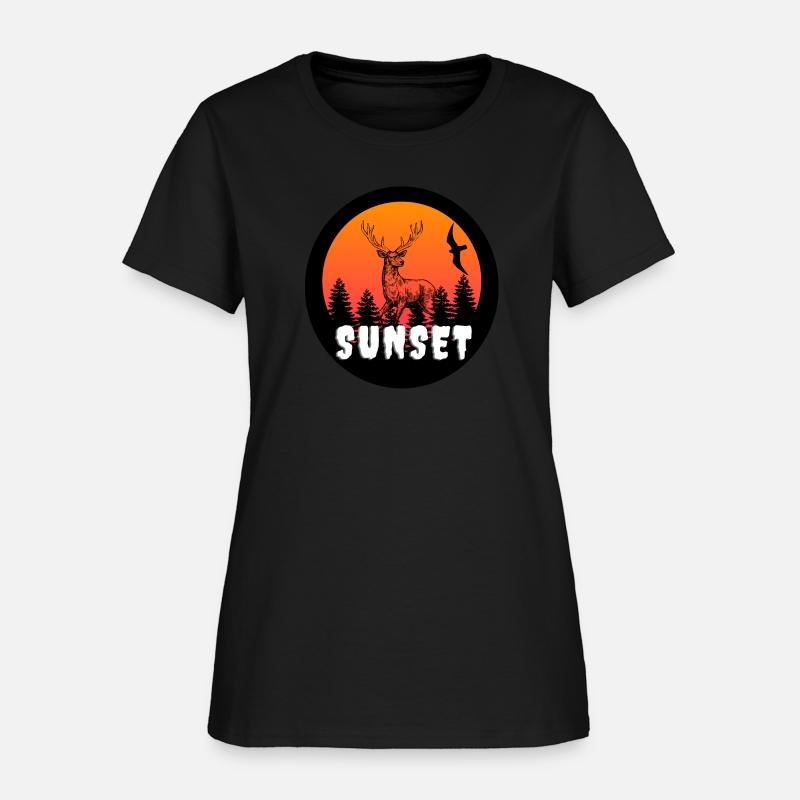 Hunting Deer Sunset t-shirt