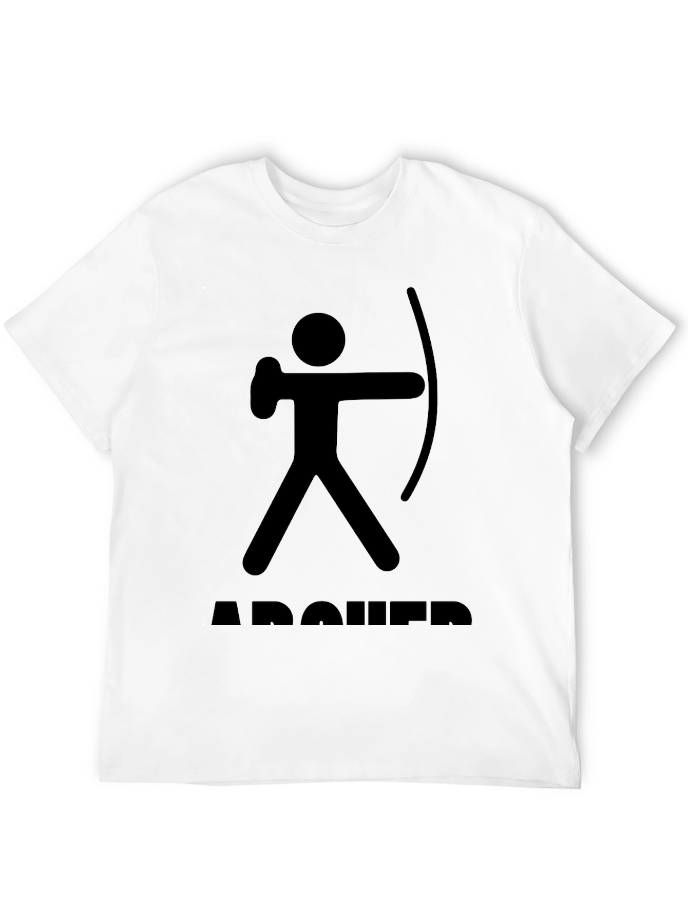 Archer Stick Figure T-Shirt - Black Graphic Tee
