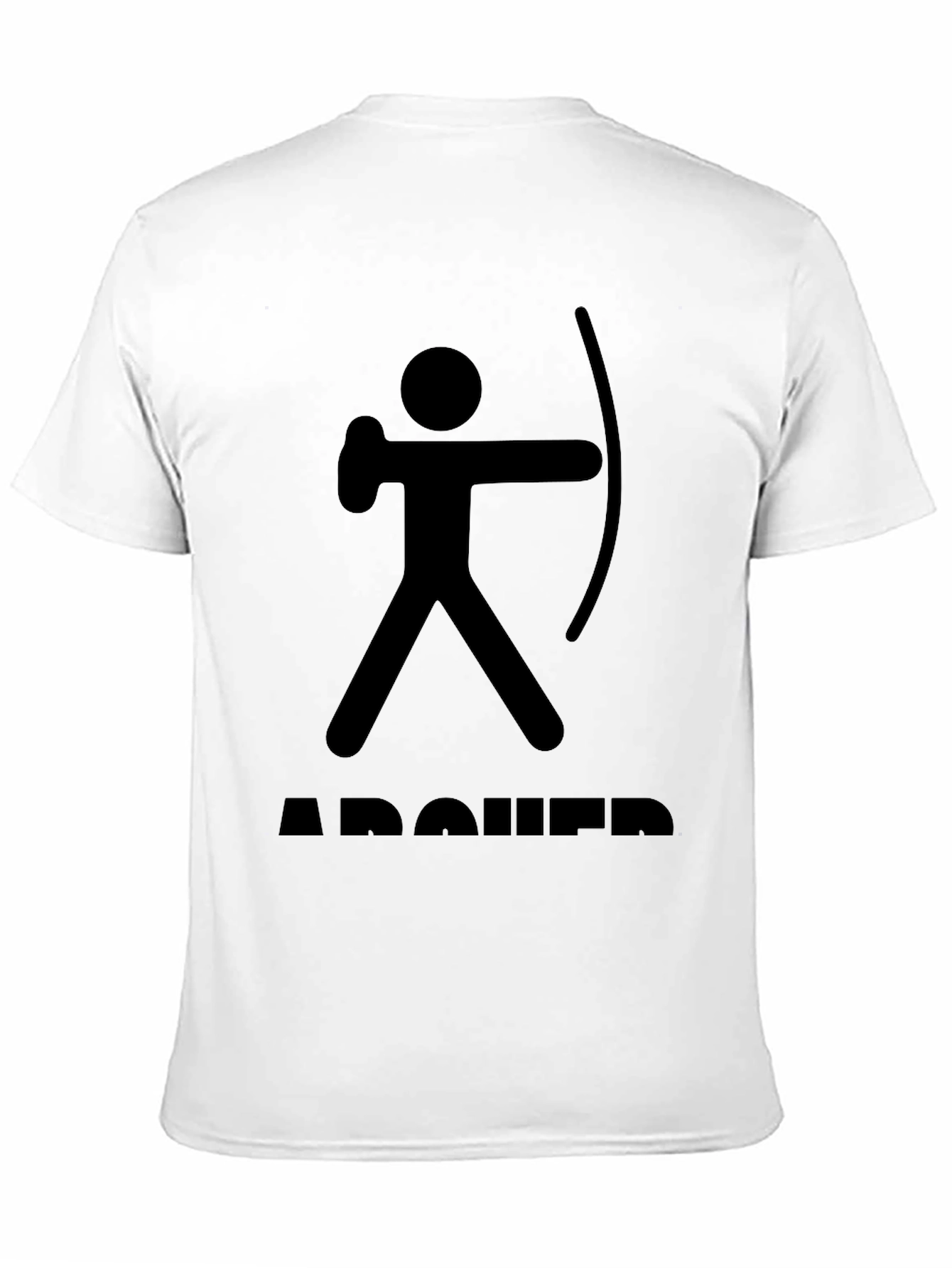 Archer Stick Figure T-Shirt - Black Graphic Tee