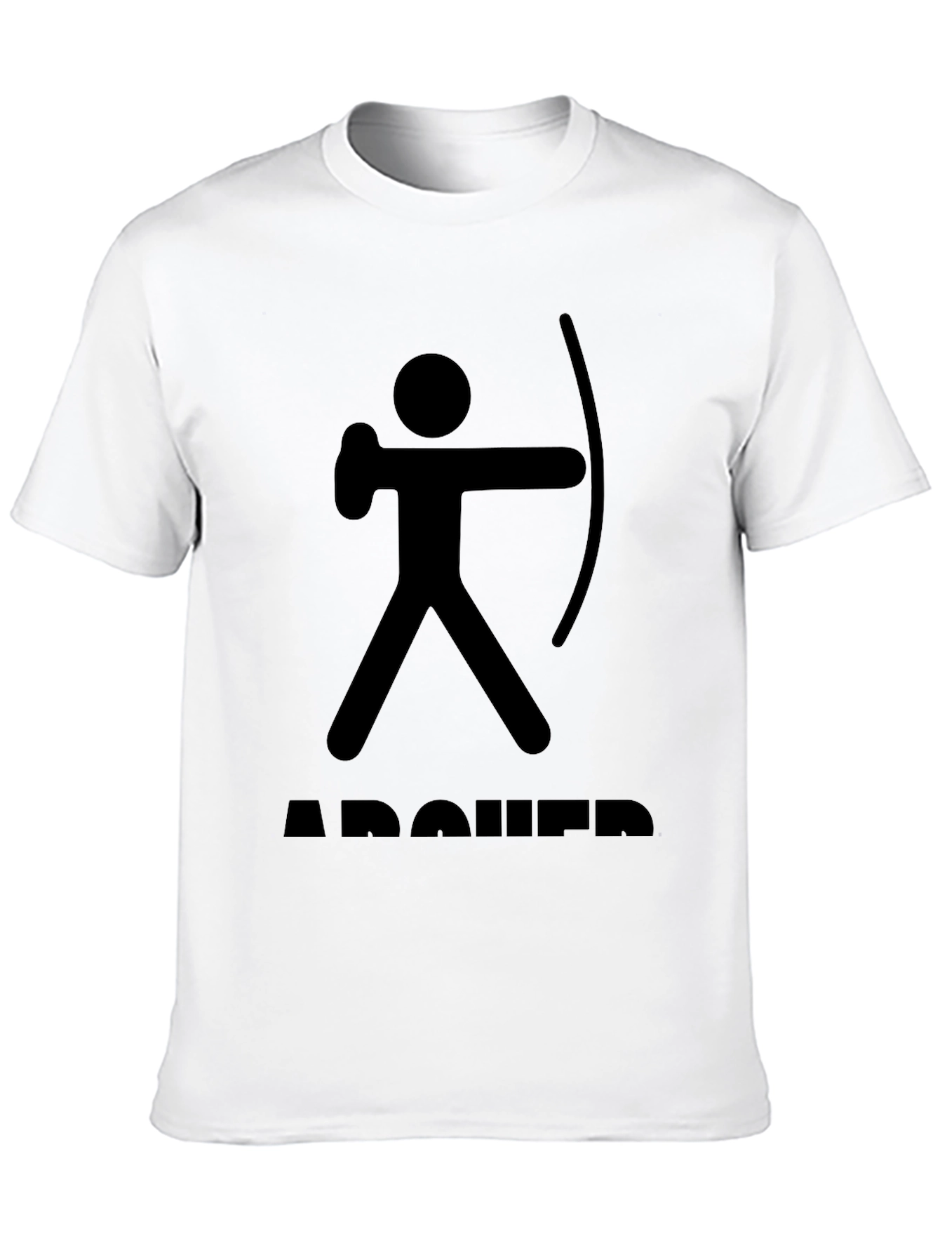 Archer Stick Figure T-Shirt - Black Graphic Tee