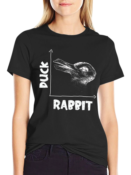 Duck Rabbit Illusion Graphic T-Shirt