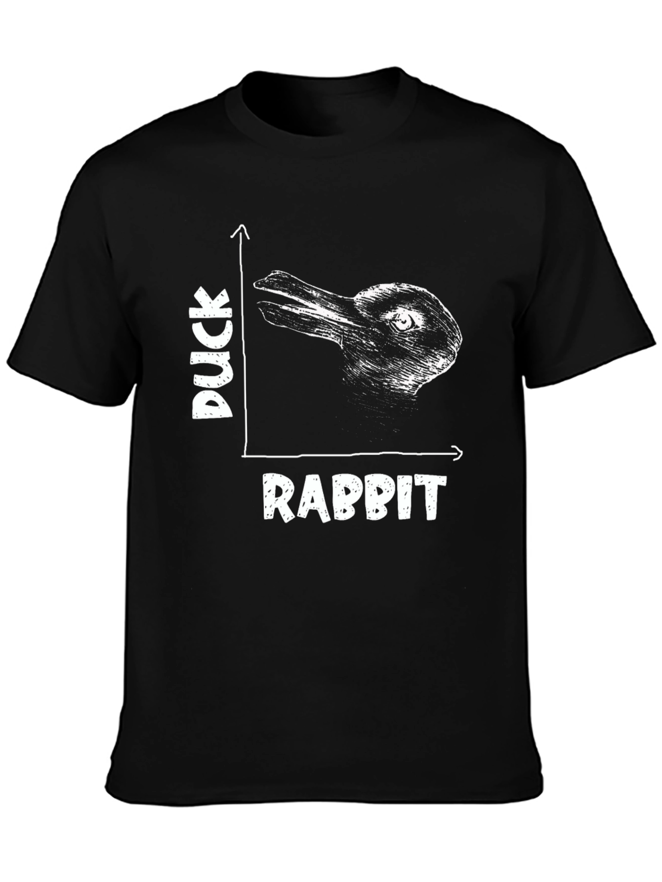 Duck Rabbit Illusion Graphic T-Shirt