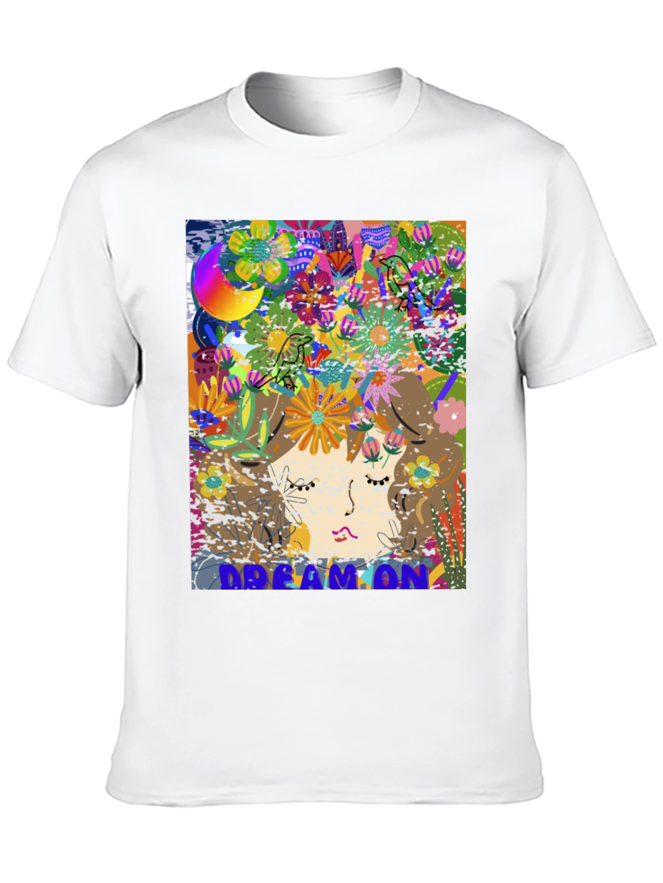 Dream On Graphic Tee - Artistic Design