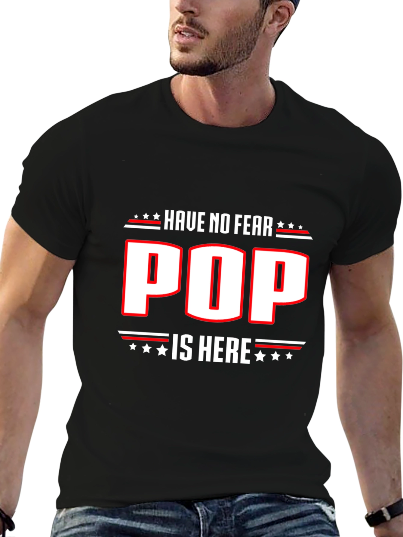 Have No Fear Pop Is Here Black T-Shirt