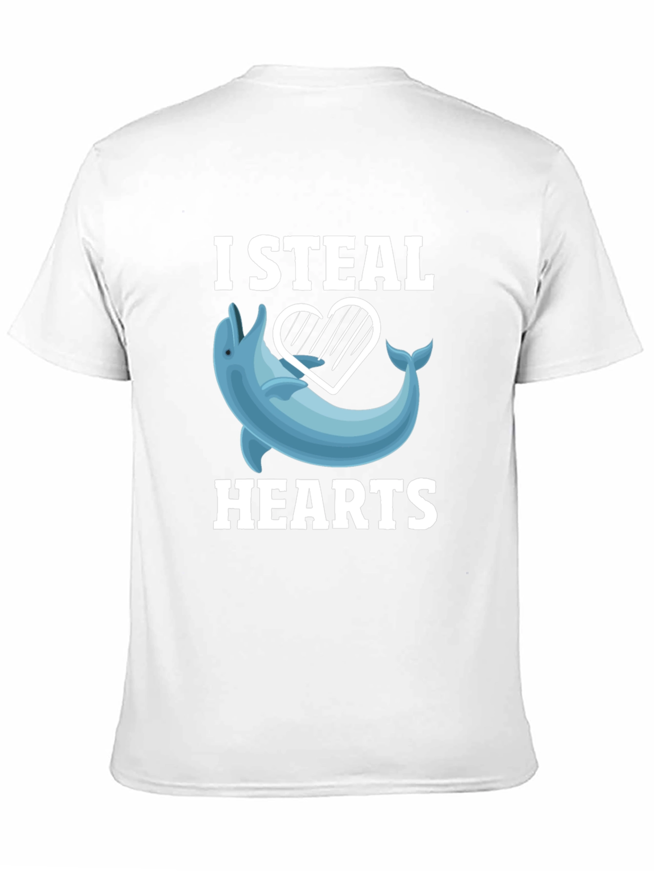 I Steal Hearts Dolphin Graphic T-Shirt