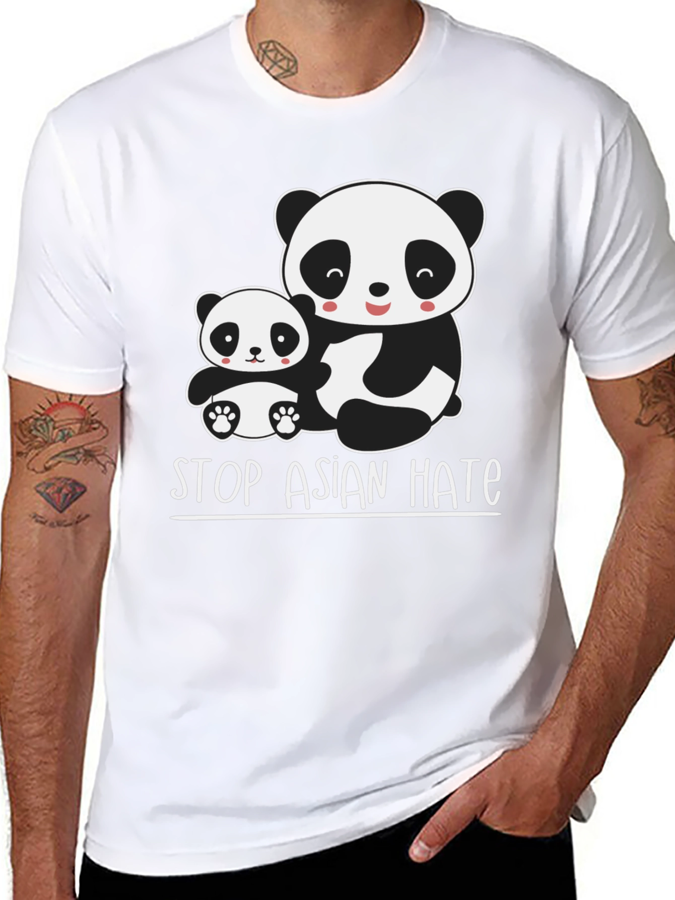 Stop Asian Hate Panda T-Shirt
