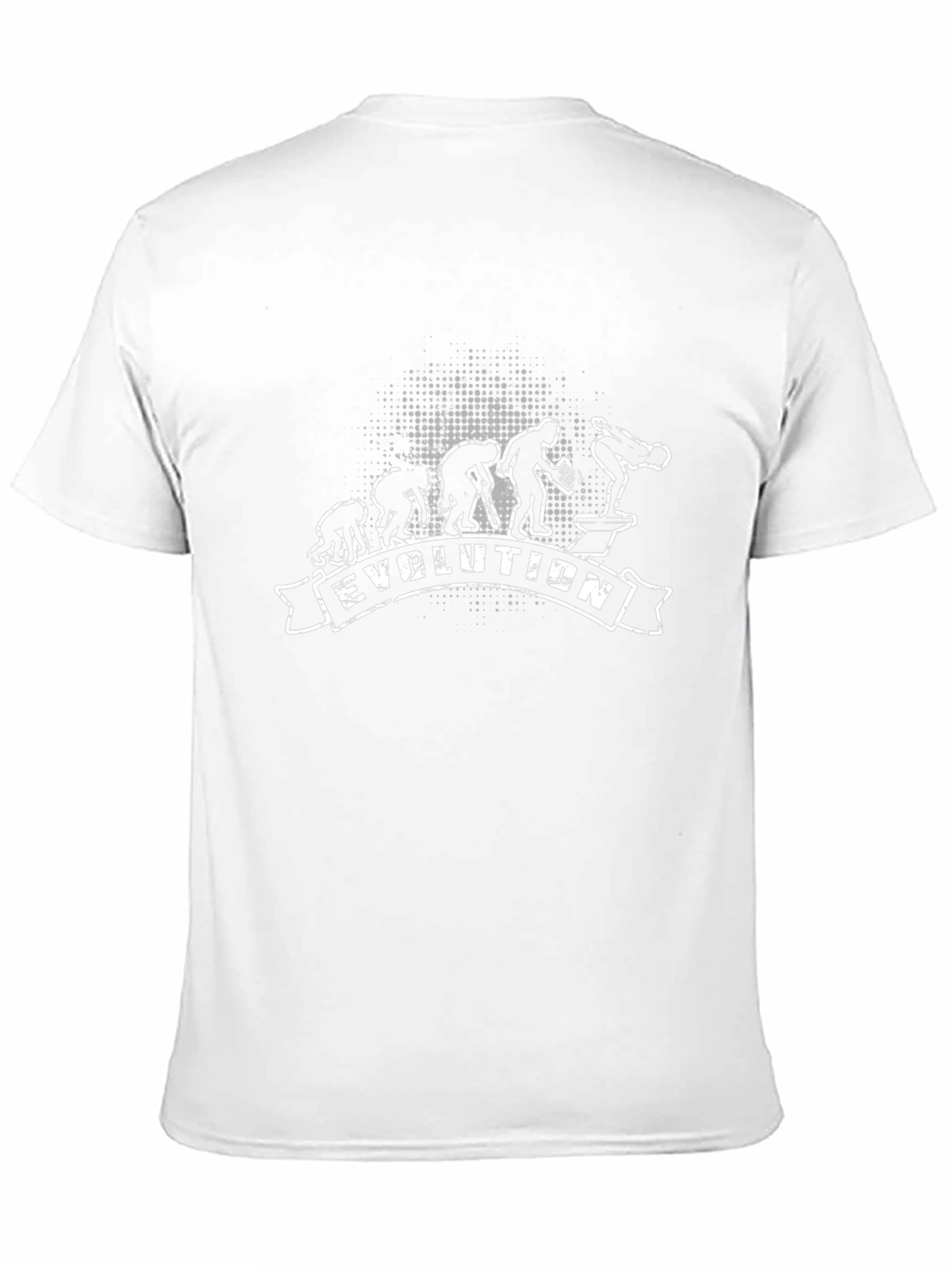 Evolution of Man Artistic Graphic Print T-Shirt