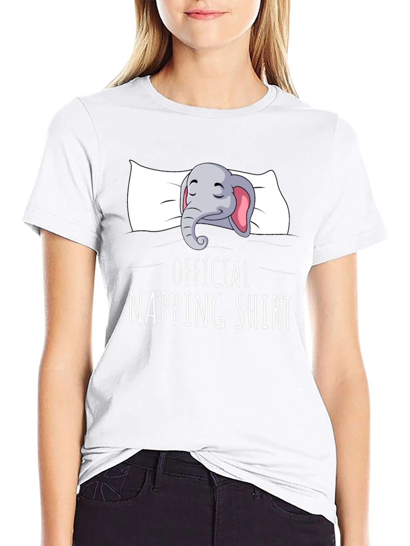 Official Napping Shirt - Elephant Cartoon Print