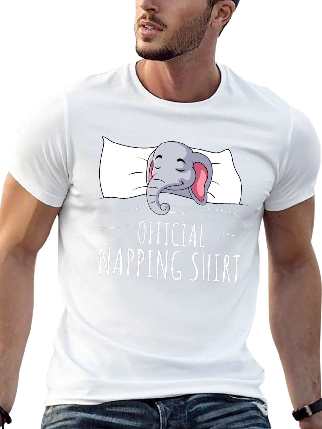 Official Napping Shirt - Elephant Cartoon Print
