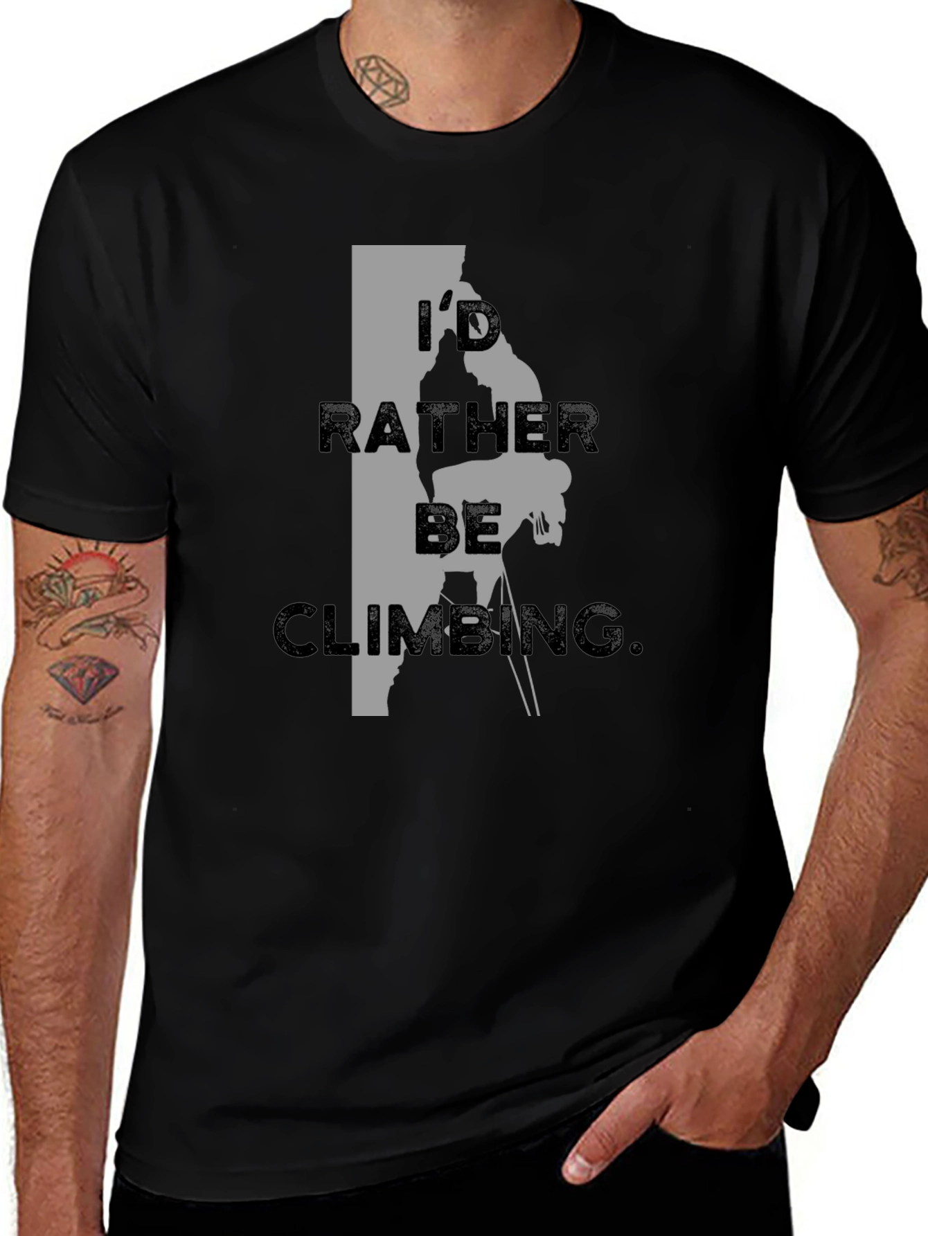 Climbing T-Shirt - Id Rather Be Climbing