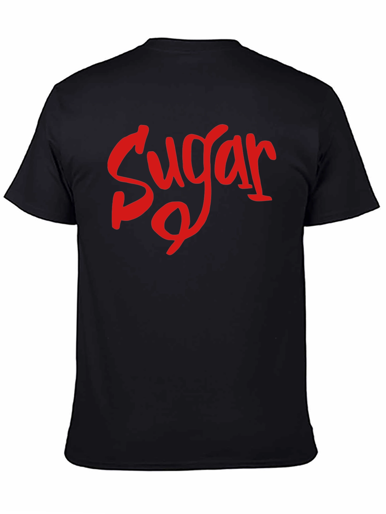 Sugar T-Shirt - Red Text on Black
