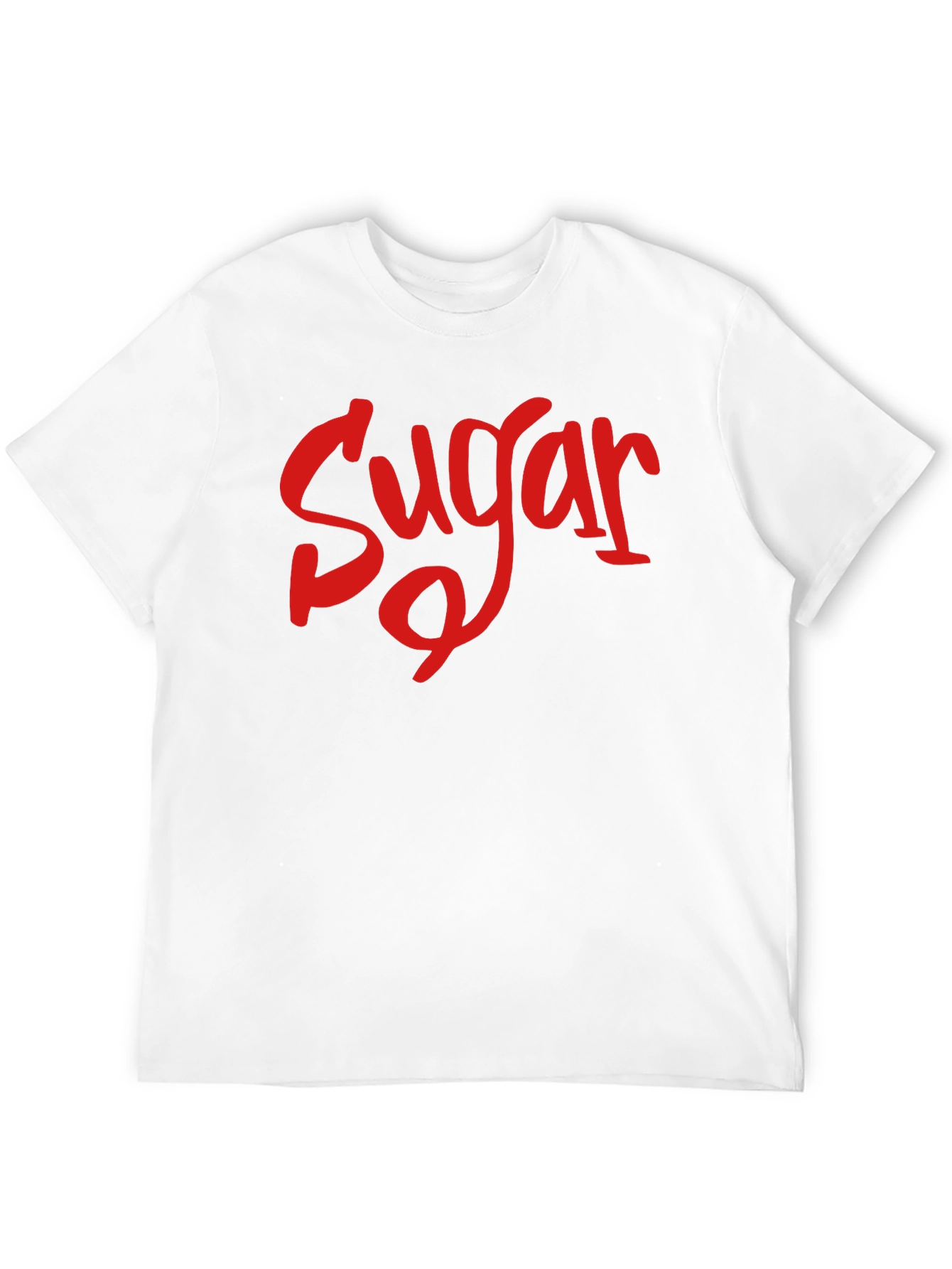 Sugar T-Shirt - Red Text on Black