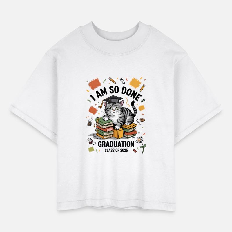 I Am So Done Graduation Cat Class of 2025