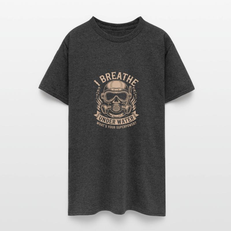 I Breathe Underwater Vintage Scuba Diver Scuba
