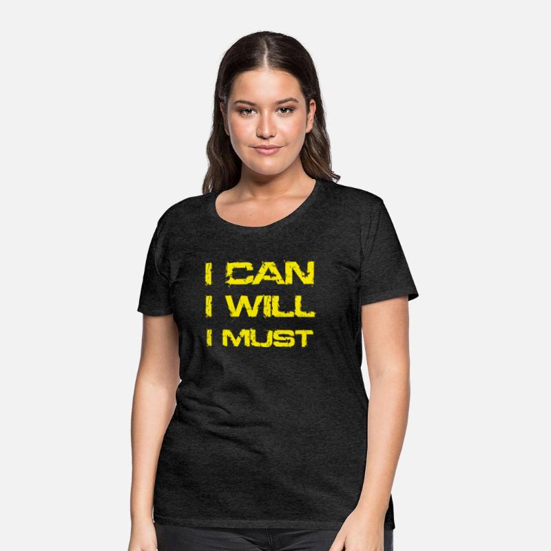 I Can I Will I Must Success Motivational Gym