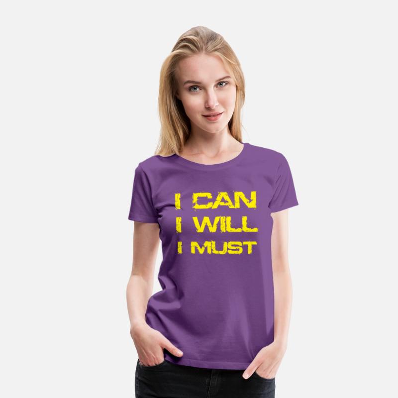 I Can I Will I Must Success Motivational Gym