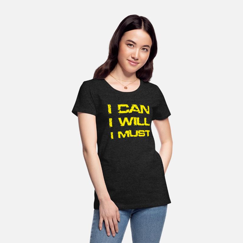 I Can I Will I Must Success Motivational Gym
