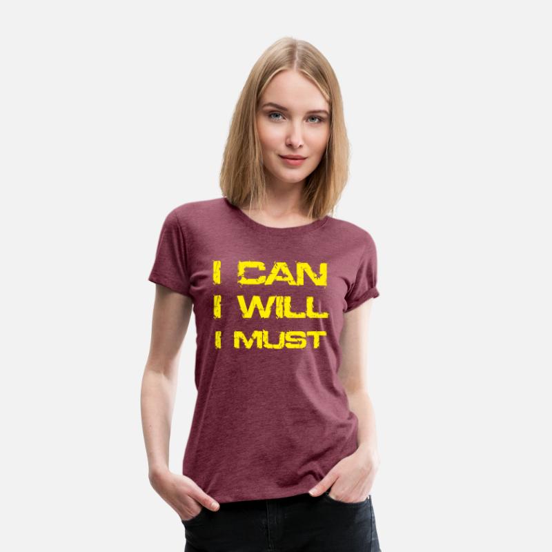 I Can I Will I Must Success Motivational Gym