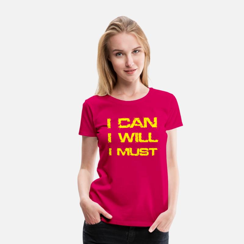 I Can I Will I Must Success Motivational Gym