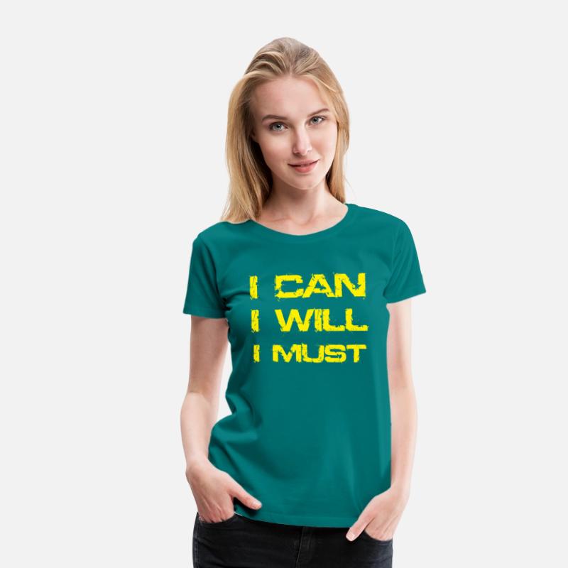 I Can I Will I Must Success Motivational Gym