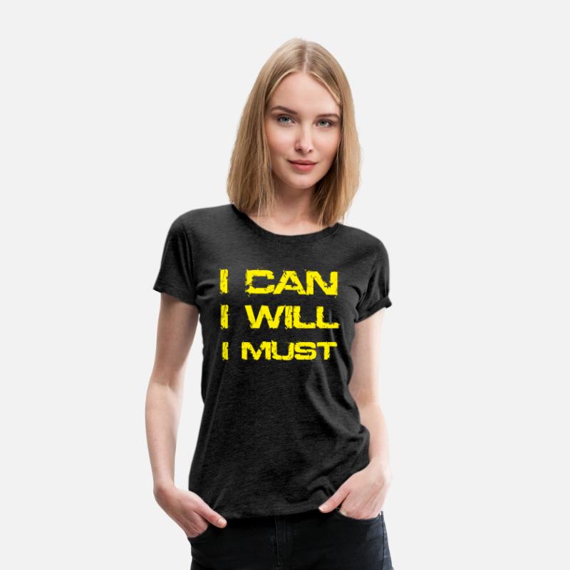 I Can I Will I Must Success Motivational Gym