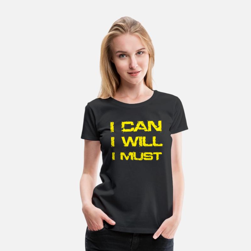 I Can I Will I Must Success Motivational Gym