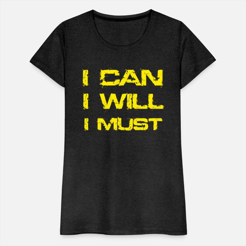 I Can I Will I Must Success Motivational Gym