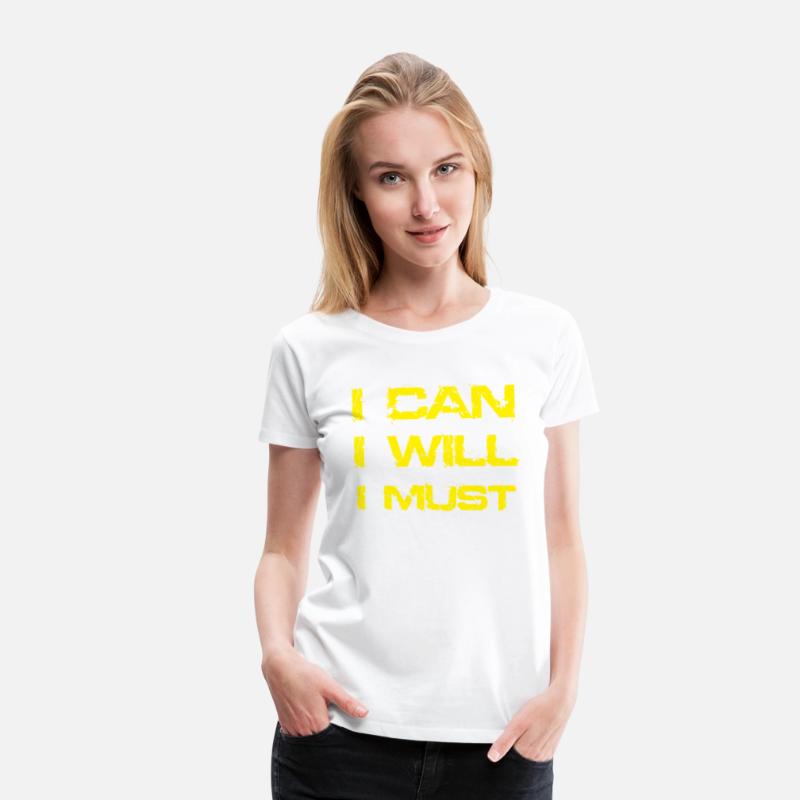 I Can I Will I Must Success Motivational Gym