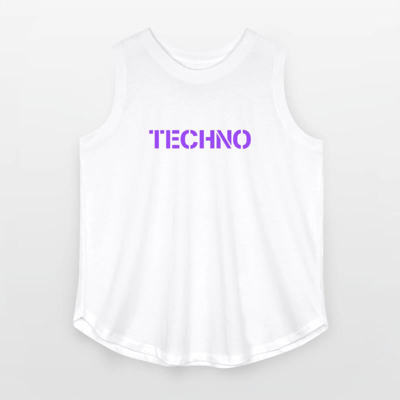 I feel Techno Music Love Letters Quote Party Logo