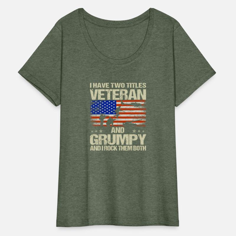 I Have Two Titles Veteran And Grumpy Fathers Day